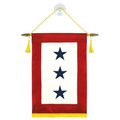 Global Flags Unlimited Blue Star Indoor Service Banner 8"x12" 3-Stars 203914